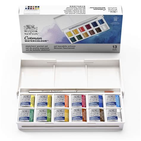 winsor and newton cotman watercolour metal sketchers box set|winsor and newton cotman watercolor set.